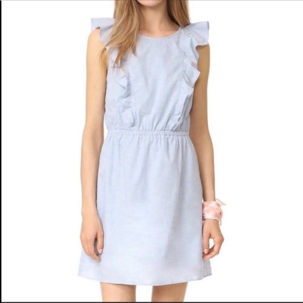 Madewell Light Blue Ruffles Summer Dress 10